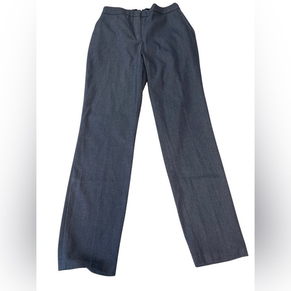 Zara elastic waist denim like slacks. Size medium, tapered leg. - Picture 1 of 4